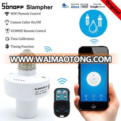 SONOFF Slampher WiFi Smart Light Bulb Holder 433MHz RF E27 Holder APP lot Wireless Remote Control